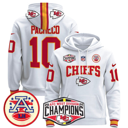 KC 2024 AFC West Division Champions Pullover Hoodie - All Stitched-DTD