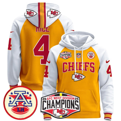 KC 2024 AFC West Division Champions Pullover Hoodie - All Stitched-DTD