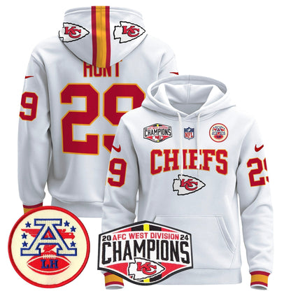 KC 2024 AFC West Division Champions Pullover Hoodie - All Stitched-DTD