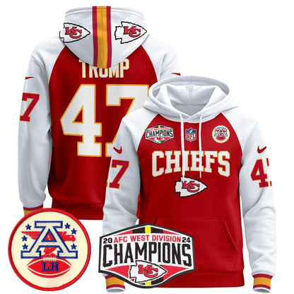 KC 2024 AFC West Division Champions Pullover Hoodie - All Stitched-DTD
