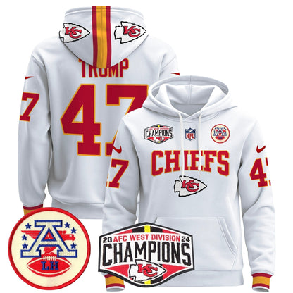 KC 2024 AFC West Division Champions Pullover Hoodie - All Stitched-DTD