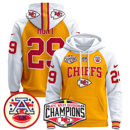 KC 2024 AFC West Division Champions Pullover Hoodie - All Stitched-DTD