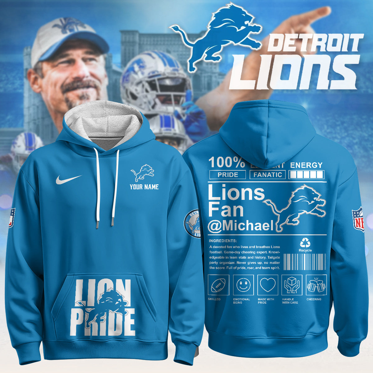 Custom DET Pride Limited Hoodie - Printed-DTD