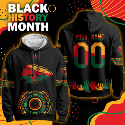 Custom KC Black History Month Limited Hoodie - Printed-DTD
