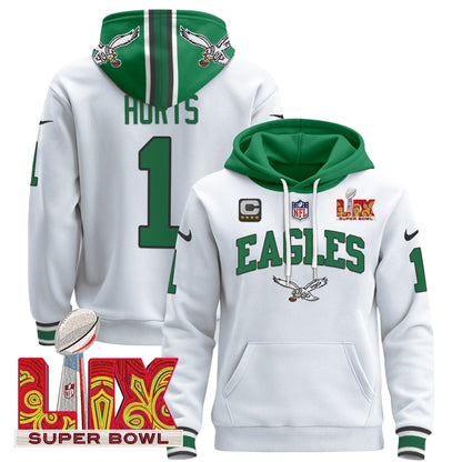 PHI Super Bowl LIX Patch Pullover Hoodie - All Stitched-DTD