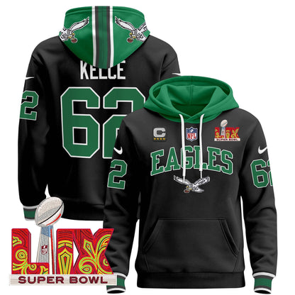 PHI Super Bowl LIX Patch Pullover Hoodie - All Stitched-DTD