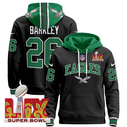 PHI Super Bowl LIX Patch Pullover Hoodie - All Stitched-DTD