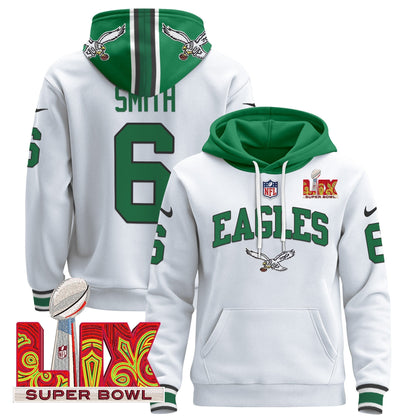 PHI Super Bowl LIX Patch Pullover Hoodie - All Stitched-DTD
