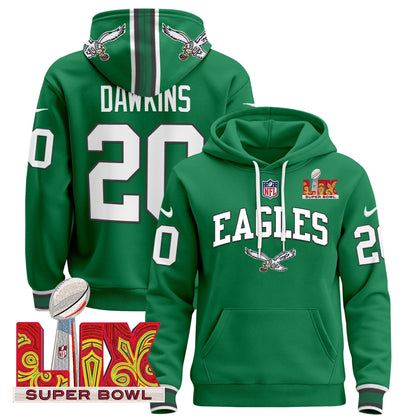 PHI Super Bowl LIX Patch Pullover Hoodie - All Stitched-DTD