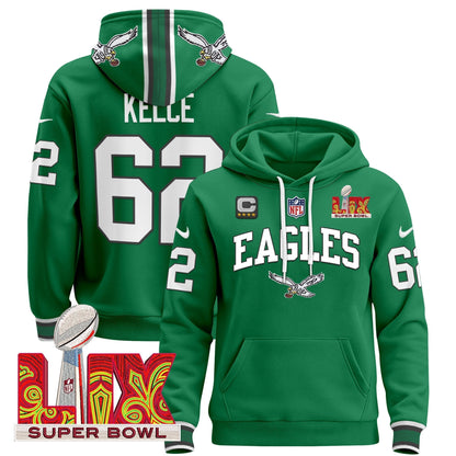 PHI Super Bowl LIX Patch Pullover Hoodie - All Stitched-DTD