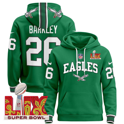 PHI Super Bowl LIX Patch Pullover Hoodie - All Stitched-DTD