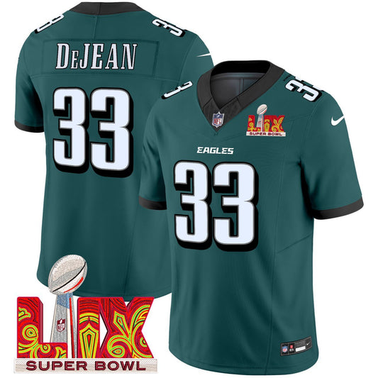 Cooper DeJean PHI Super Bowl LIX Jersey - All Stitched-DTD
