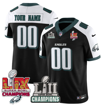 Custom Name/Gender PHI LII-LIX Super Bowl Champions Vapor Limited Jersey - All Stitched-DTD