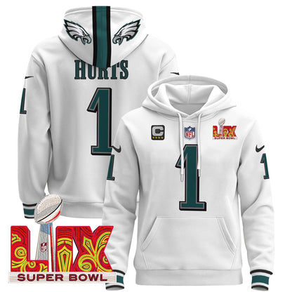 PHI Super Bowl LIX Patch Pullover Hoodie - All Stitched-DTD