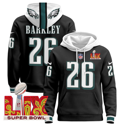 PHI Super Bowl LIX Patch Pullover Hoodie - All Stitched-DTD