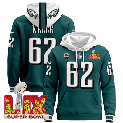 PHI Super Bowl LIX Patch Pullover Hoodie - All Stitched-DTD