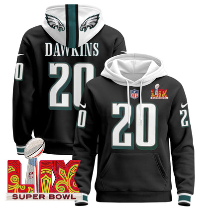 PHI Super Bowl LIX Patch Pullover Hoodie - All Stitched-DTD