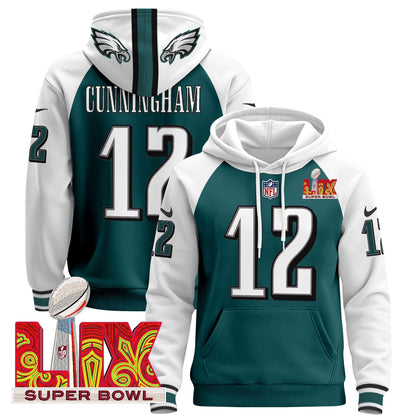 PHI Super Bowl LIX Patch Pullover Hoodie - All Stitched-DTD