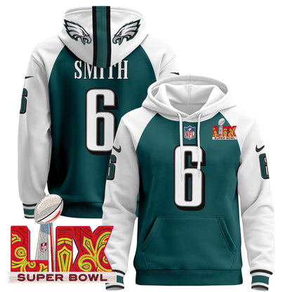 PHI Super Bowl LIX Patch Pullover Hoodie - All Stitched-DTD