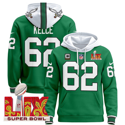 PHI Super Bowl LIX Patch Pullover Hoodie - All Stitched-DTD
