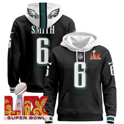 PHI Super Bowl LIX Patch Pullover Hoodie - All Stitched-DTD