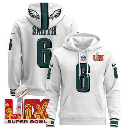 PHI Super Bowl LIX Patch Pullover Hoodie - All Stitched-DTD