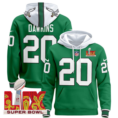 PHI Super Bowl LIX Patch Pullover Hoodie - All Stitched-DTD