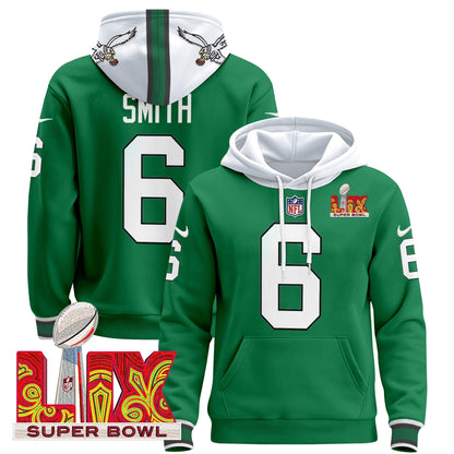 PHI Super Bowl LIX Patch Pullover Hoodie - All Stitched-DTD