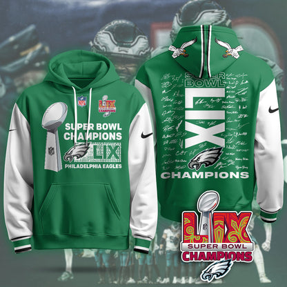 PHI Super Bowl LIX Champions Hoodie - Printed-DTD