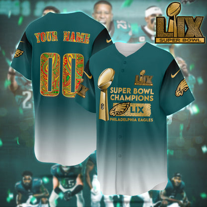 PHI Super Bowl LIX Champions Custom Limited Jersey N3-DTD