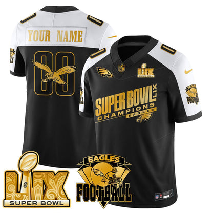 Custom PHI Jersey - Super Bowl LIX Champions Patch CN2-DTD