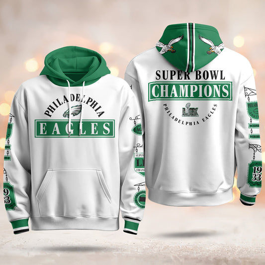 PHI Super Bowl LIX Champions Limited Hoodie N2 - All Stitched-DTD