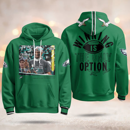 PHI Super Bowl LIX Champions Limited Hoodie N3 - Printed-DTD