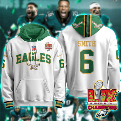 PHI Super Bowl LIX Champions Gold Hoodie N2R - All Stitched-DTD
