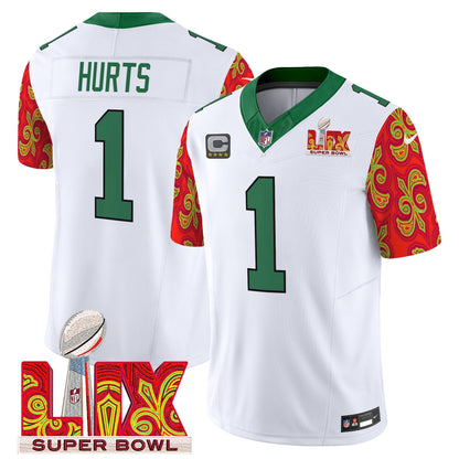 PHI Kelly Green Super Bowl LIX Style Vapor Limited Jersey - All Stitched-DTD