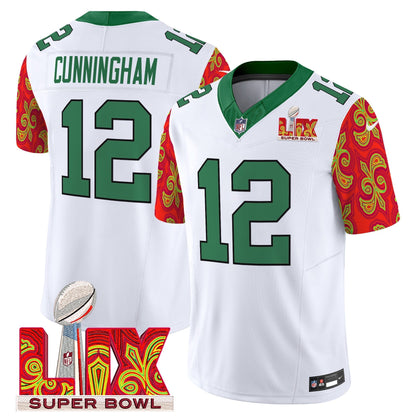 PHI Kelly Green Super Bowl LIX Style Vapor Limited Jersey - All Stitched-DTD