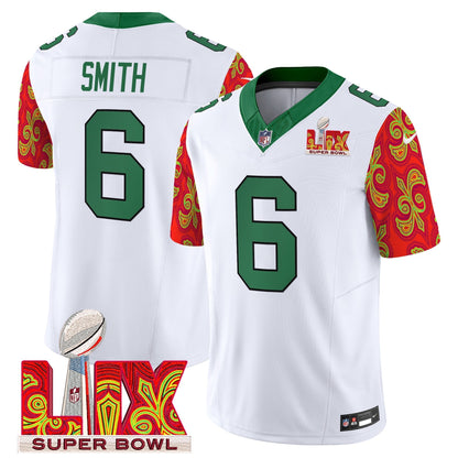 PHI Kelly Green Super Bowl LIX Style Vapor Limited Jersey - All Stitched-DTD