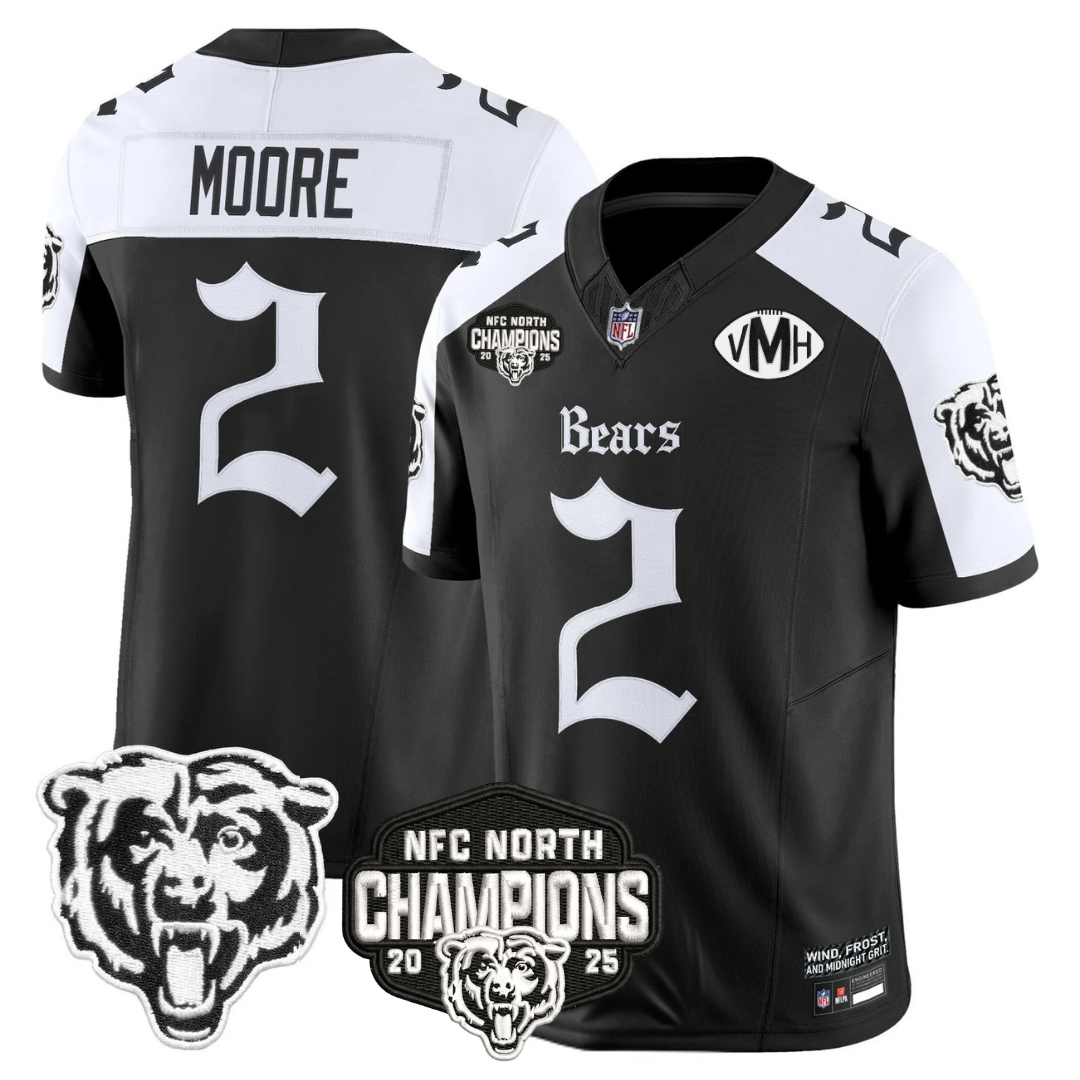 CHI 'Gothic Midway Legacy' NFC North Champions Patch Vapor Limited Jersey - All Stitched-DTD