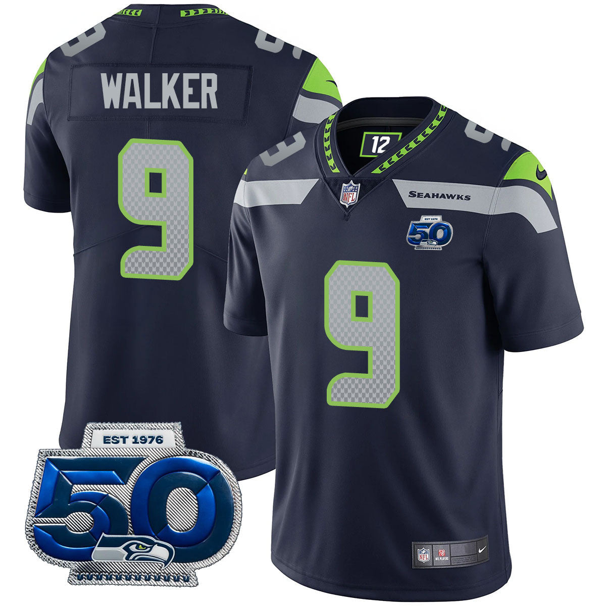SEA 50th Season Vapor Limited Jersey - All Stitched-DTD