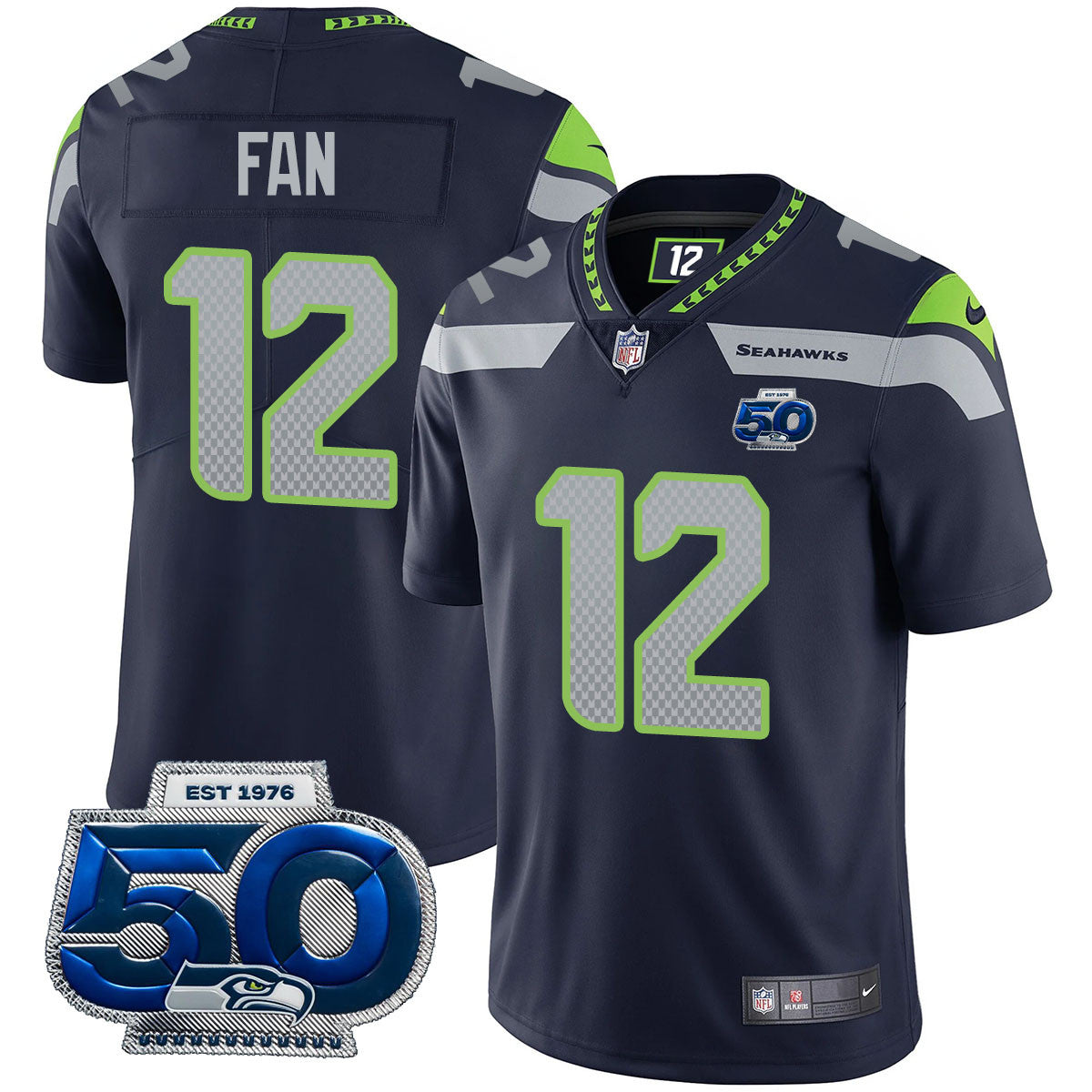 SEA 50th Season Vapor Limited Jersey - All Stitched-DTD