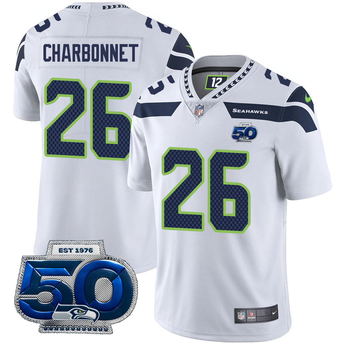SEA 50th Season Vapor Limited Jersey - All Stitched-DTD