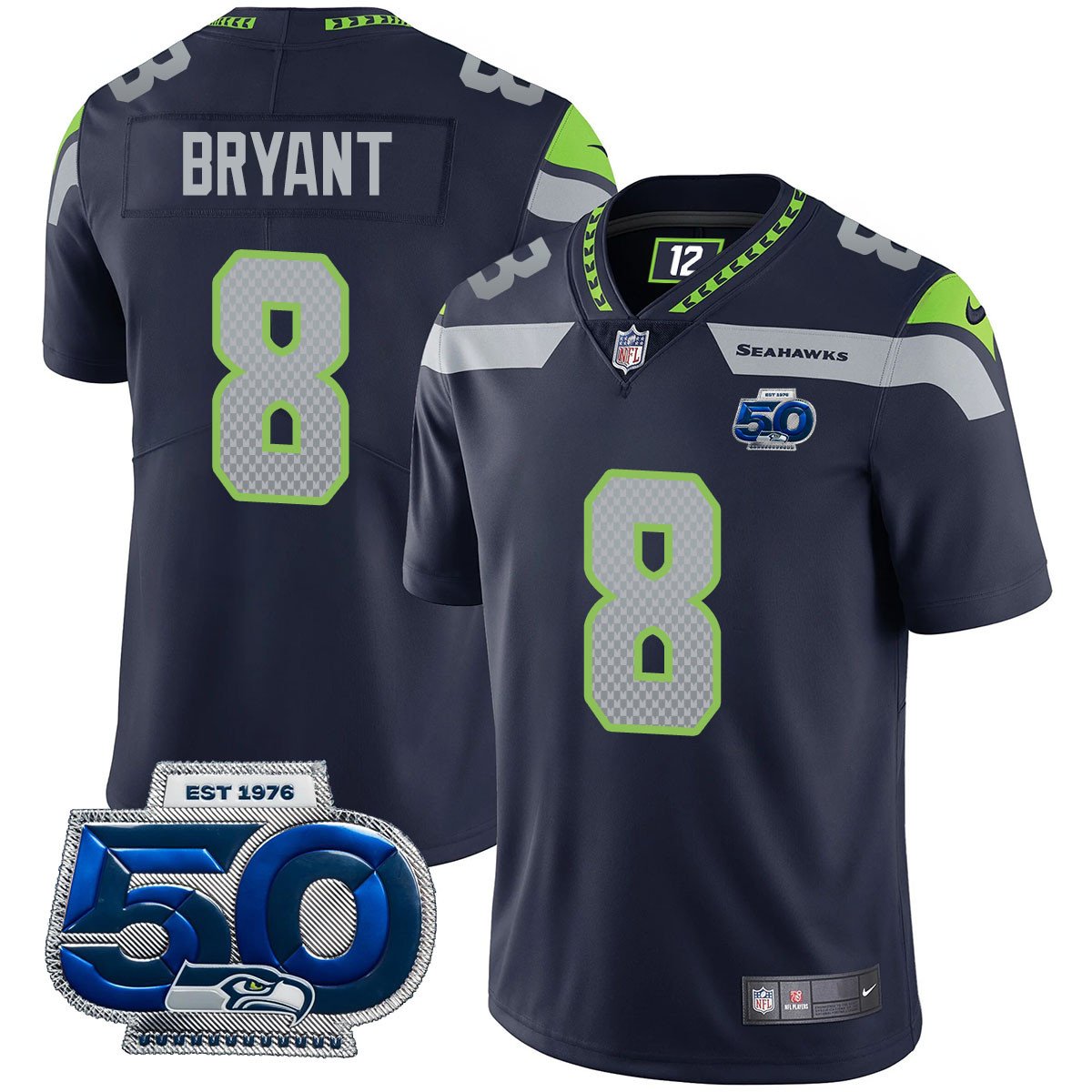SEA 50th Season Vapor Limited Jersey - All Stitched-DTD