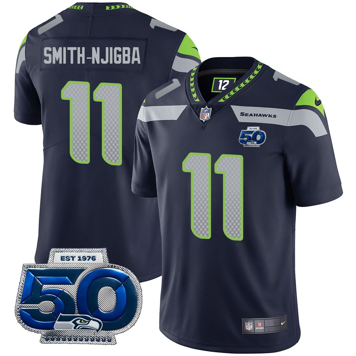 SEA 50th Season Vapor Limited Jersey - All Stitched-DTD