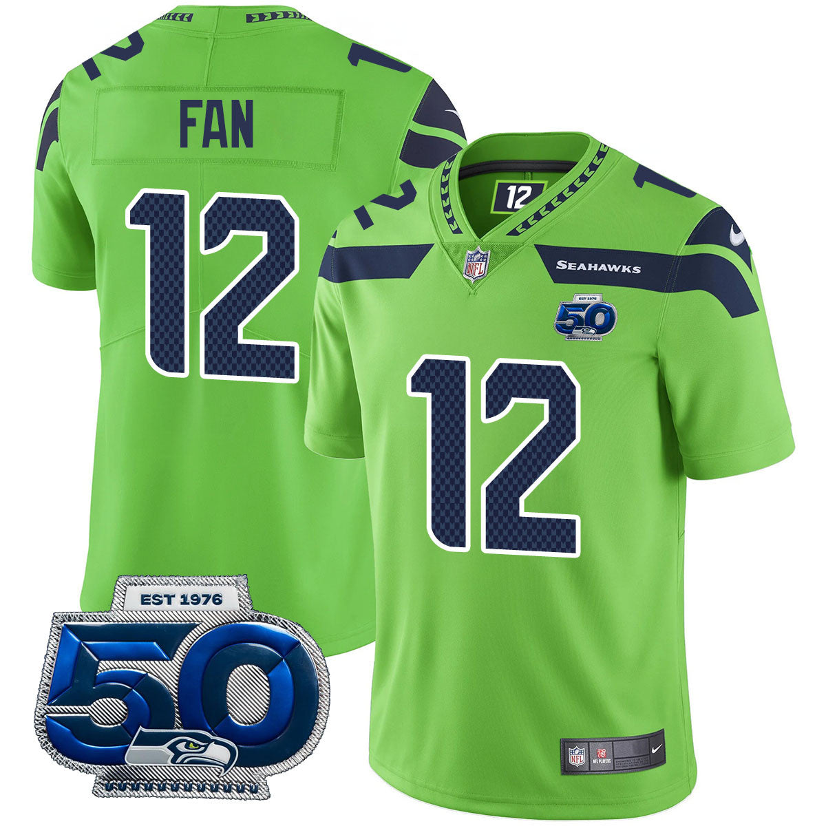SEA 50th Season Vapor Limited Jersey - All Stitched-DTD