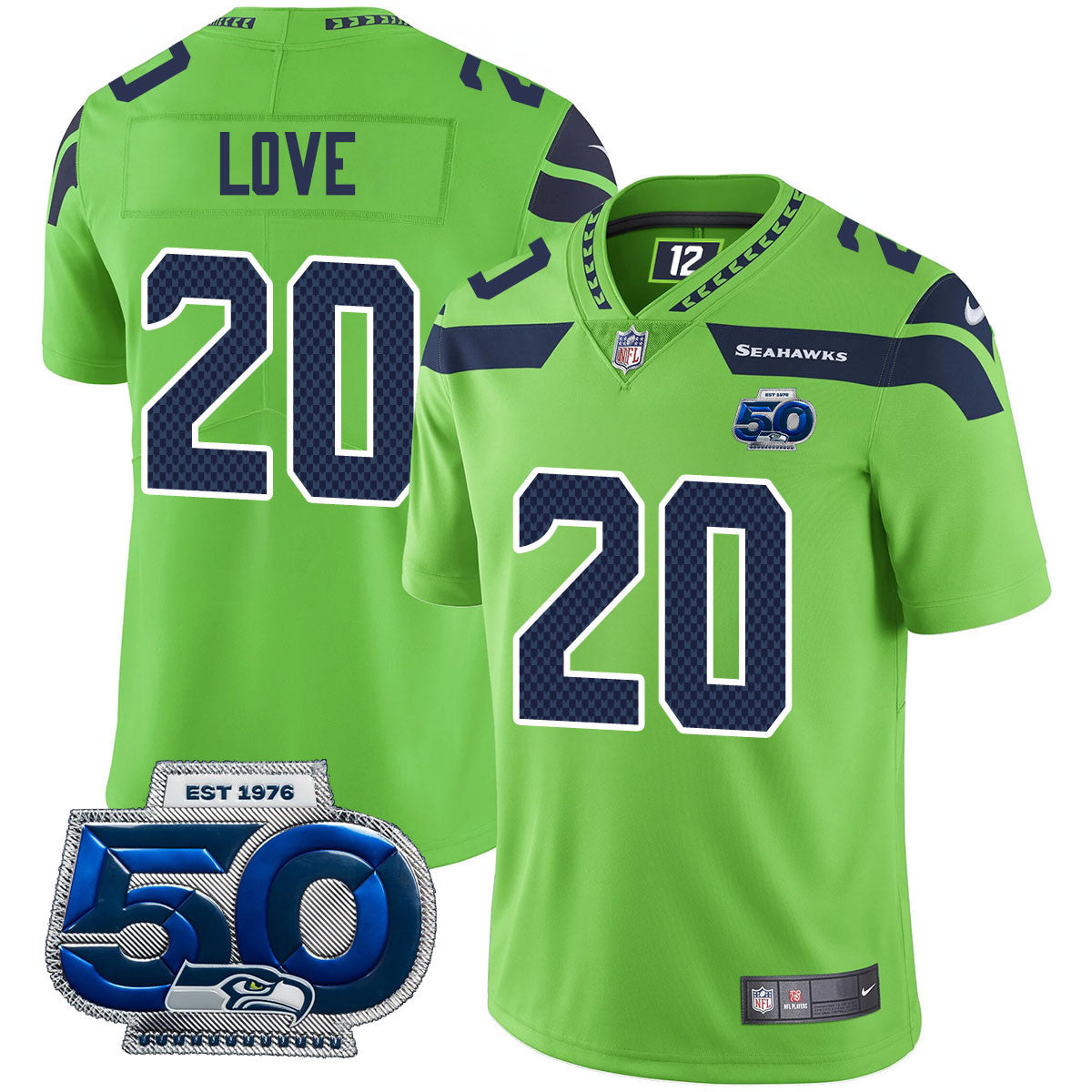 SEA 50th Season Vapor Limited Jersey - All Stitched-DTD