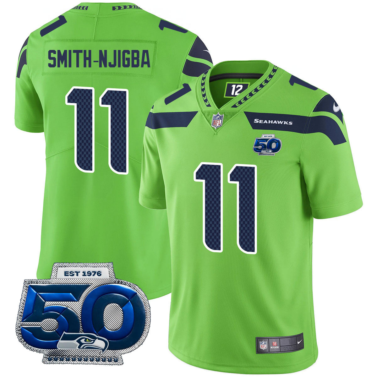 SEA 50th Season Vapor Limited Jersey - All Stitched-DTD