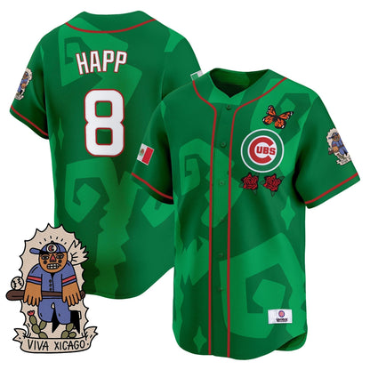 Men's 2025 Chicago Cubs Mexican Heritage Vapor Premier Limited Jersey - Stitched