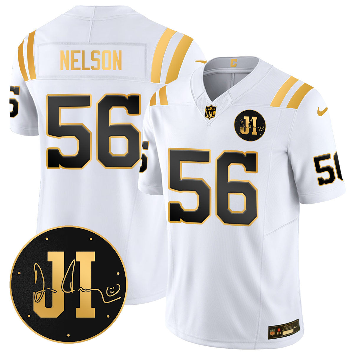 Men's Indianapolis Colts Limited 2025 Jersey - Memorial Patch for Jim Irsay - All Stitched
