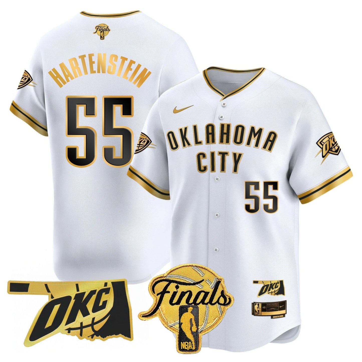 OKC Baseball Jersey - Final Patch - All Stitched-DTD