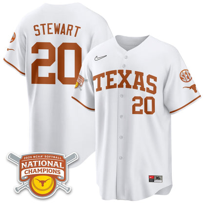 TEX Softball 2025 World Series Champions Limited Jersey - All Stitched-DTD